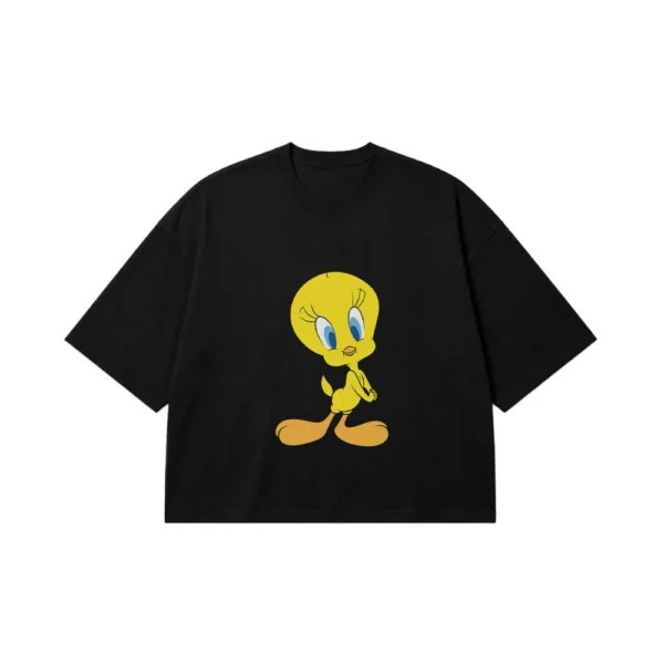 تیشرت باکسی تویتی برد طرح کارتونی (Tweety Bird) کد 5115