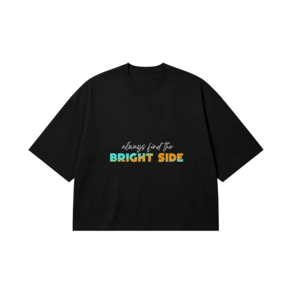 تیشرت باکسی تایپوگرافی Bright Side کد 5126