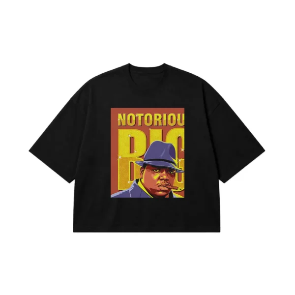 تیشرت باکسی ناتوریوس بیگ طرح پرتره (Notorious B.I.G.) کد 5144