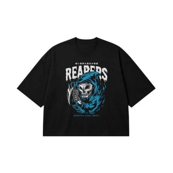 تیشرت باکسی طرح Reapers جمجمه شبح کد 5176