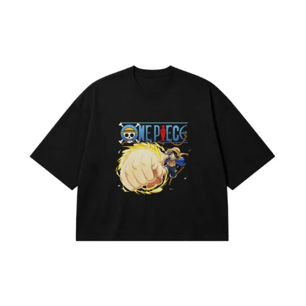 تیشرت باکسی انیمه وان پیس طرح لوفی (Luffy) کد 5183