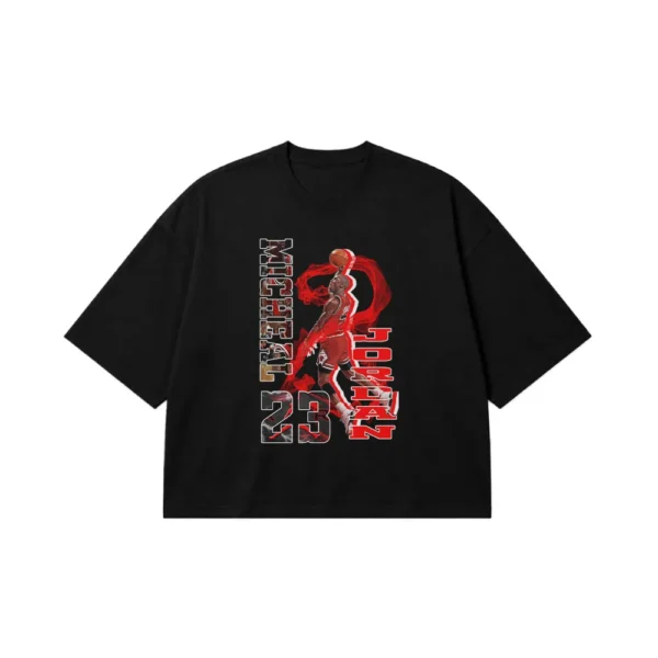 تیشرت باکسی مایکل جردن طرح شماره ۲۳ (Michael Jordan) کد 5196