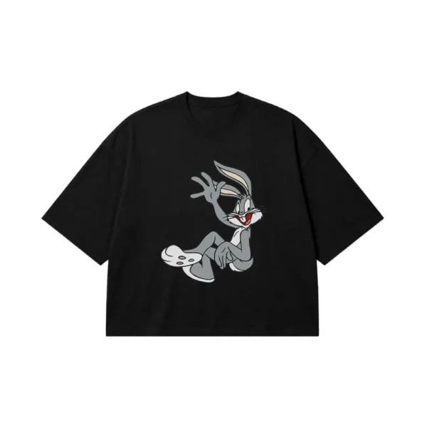 تیشرت باکسی باگز بانی طرح کارتونی (Bugs Bunny) کد 5239