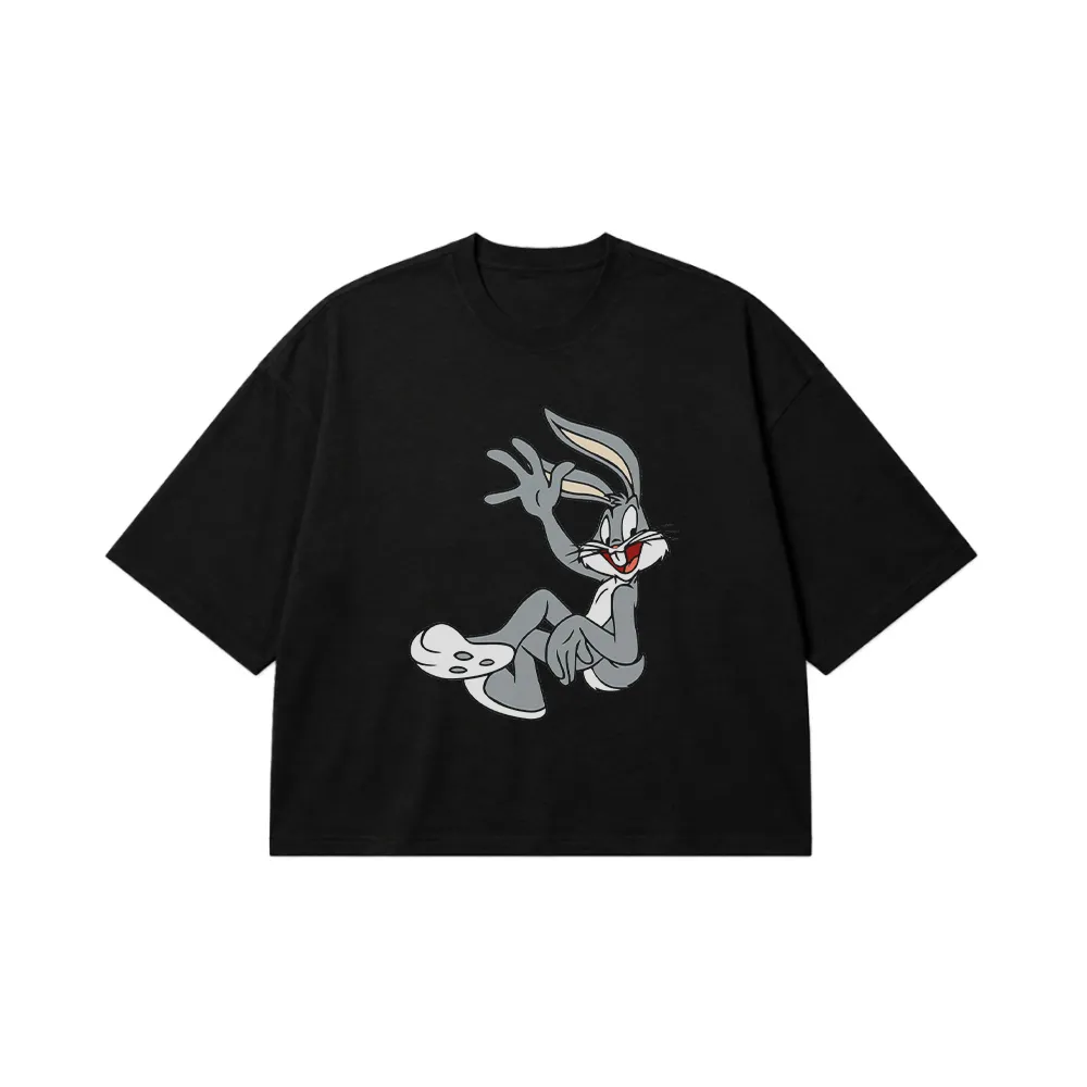 تیشرت باکسی باگز بانی طرح کارتونی (Bugs Bunny) کد 5239