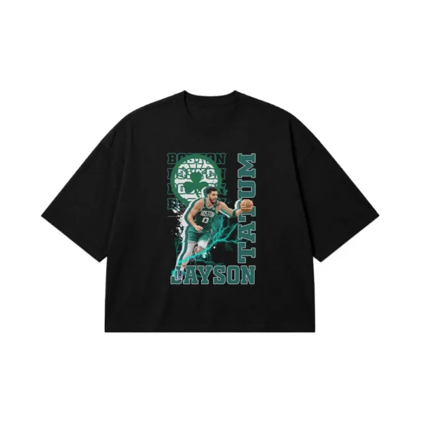 تیشرت باکسی جیسون تیتوم طرح سلتیکس (Jayson Tatum) کد 5257