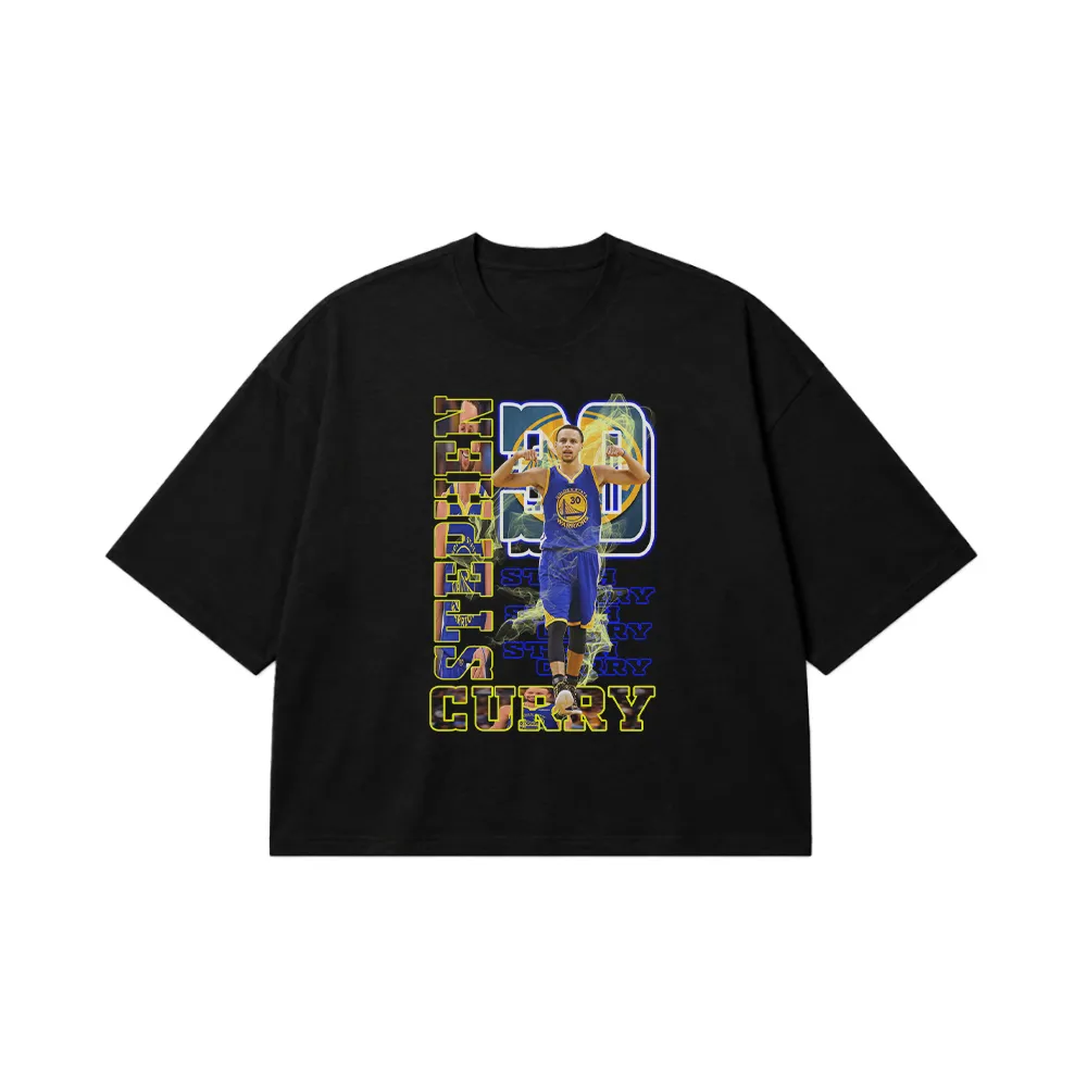 تیشرت باکسی استفن کری طرح گلدن استیت (Stephen Curry) کد 5279