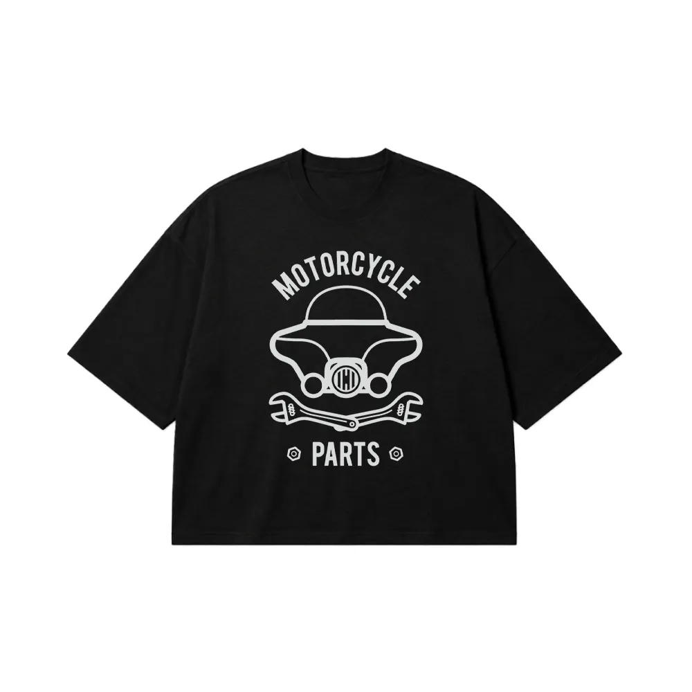 تیشرت باکسی موتورسیکلت طرح ابزار Motorcycle Parts کد 5333