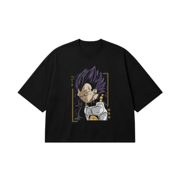 تیشرت باکسی انیمه دراگون بال طرح وجیتا (Vegeta) کد 5709