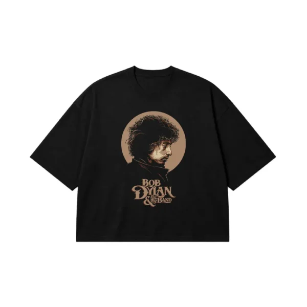 تیشرت باکسی باب دیلن طرح پرتره (Bob Dylan) کد 5739