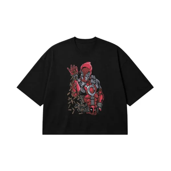 تیشرت باکسی مارول طرح ددپول (Deadpool) کد 5767