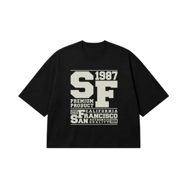 تیشرت باکسی استریت‌ویر طرح San Francisco 1987 کد 5898
