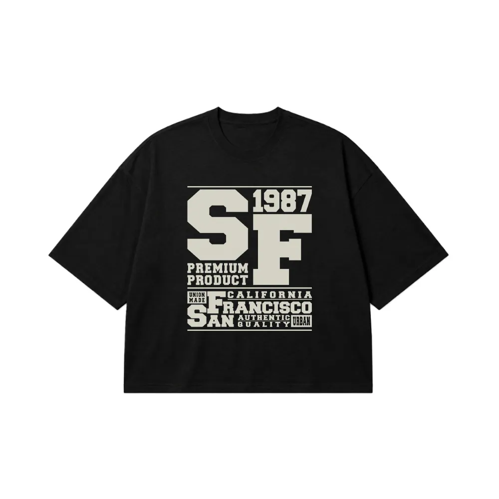 تیشرت باکسی استریت‌ویر طرح San Francisco 1987 کد 5898