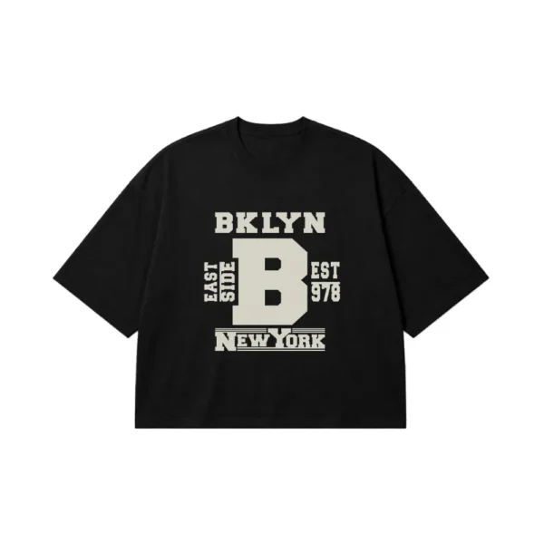 تیشرت باکسی استریت‌ویر طرح Brooklyn New York کد 5900