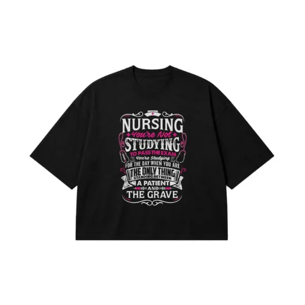 تیشرت باکسی پرستاری طرح Nursing Quote کد 5912