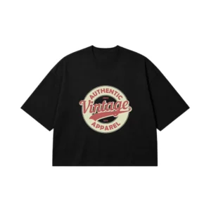 تیشرت باکسی وینتیج طرح Authentic Apparel کد 5996