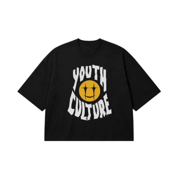 تیشرت باکسی نوشته فرهنگ جوان (Youth Culture) کد 634