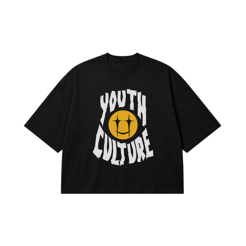 تیشرت باکسی نوشته فرهنگ جوان (Youth Culture) کد 634