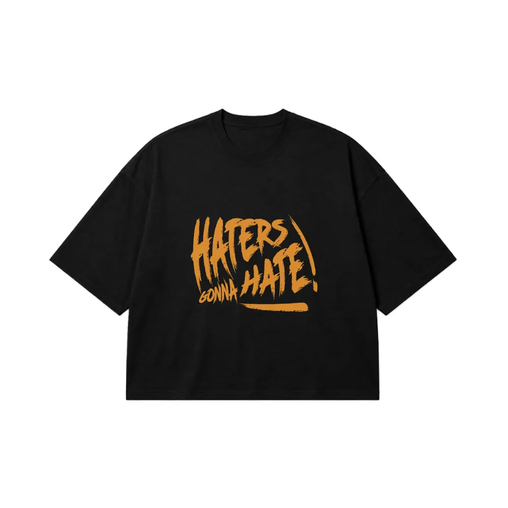 تیشرت باکسی نوشته Haters Gonna Hate کد 638