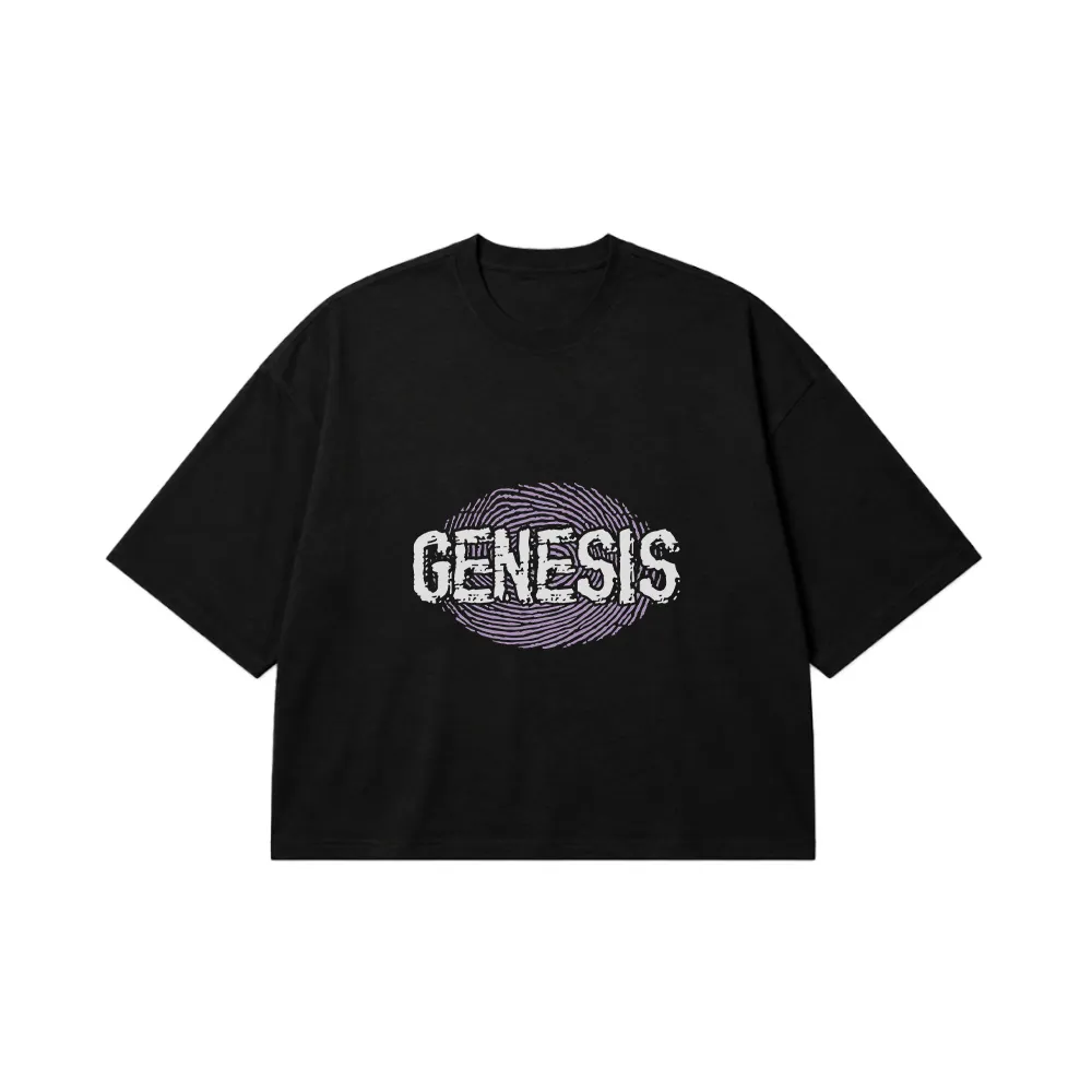 تیشرت باکسی تایپوگرافی Genesis کد 641