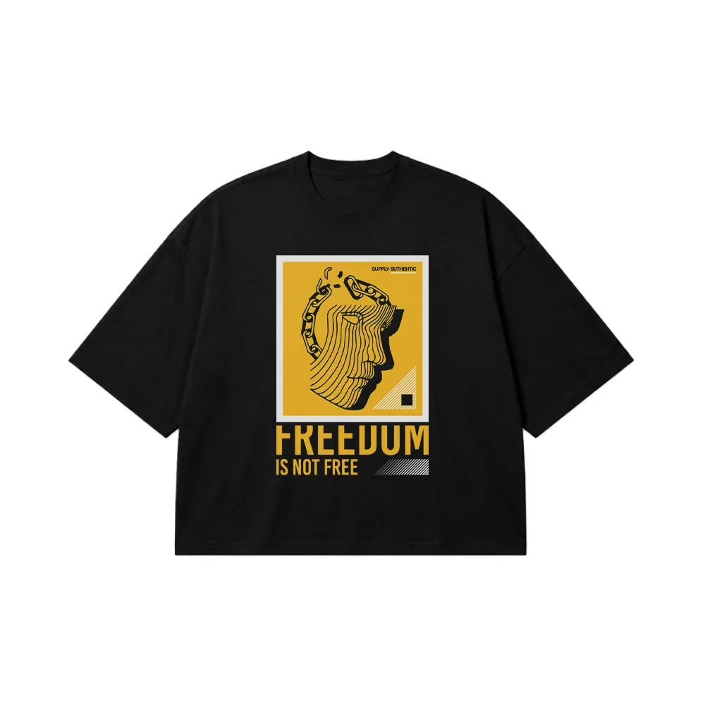 تیشرت باکسی آزادی طرح Freedom Is Not Free کد 674