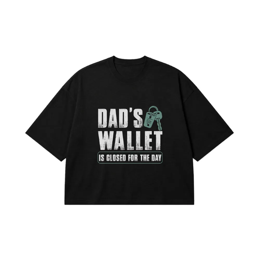 تیشرت باکسی پدر طرح Dad’s Wallet کد 6816
