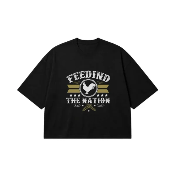 تیشرت باکسی مرغداری طرح Feeding the Nation کد 6817