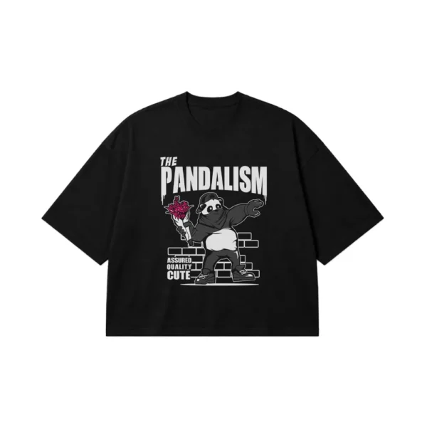 تیشرت باکسی پاندا طرح Pandalism کد 6823