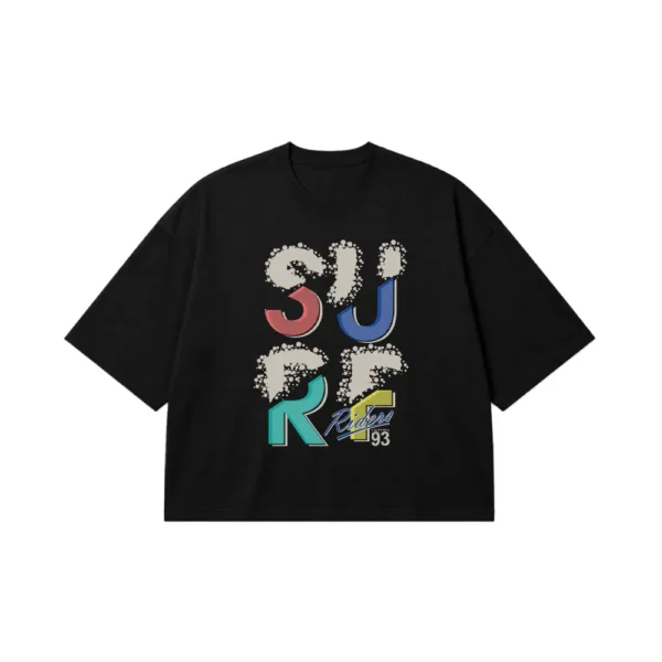 تیشرت باکسی تایپوگرافی Sure رترو کد 7195