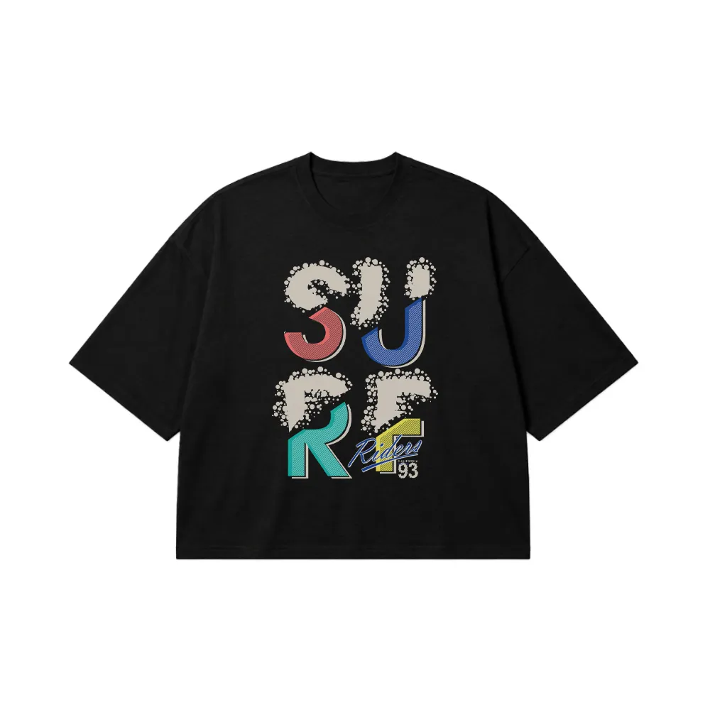 تیشرت باکسی تایپوگرافی Sure رترو کد 7195