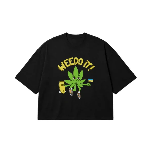 تیشرت باکسی برگ ماریجوانا Weed It کد 7242