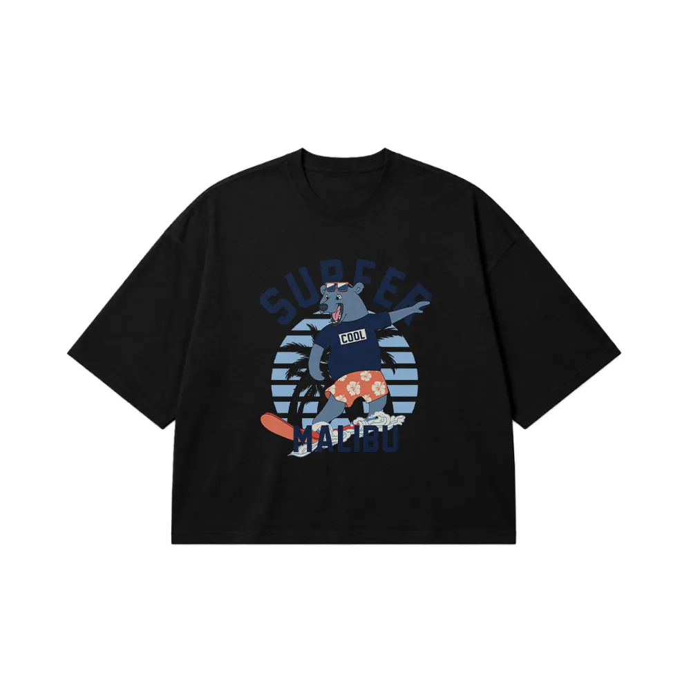 تیشرت باکسی هیولای قرمز اسکیت‌سوار Let’s Skate Dude کد 7319