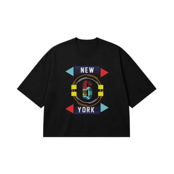 تیشرت باکسی نیویورک طرح New York 6 کد 7370
