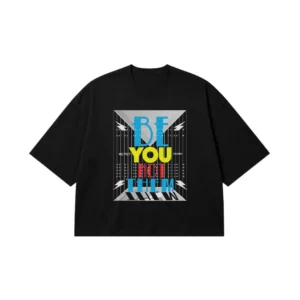 تیشرت باکسی انگیزشی طرح Be You Not Them کد 7376