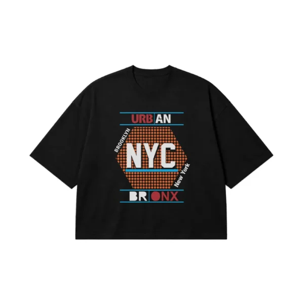 تیشرت باکسی نیویورک طرح Urban NYC Bronx کد 7381