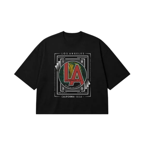 تیشرت باکسی لس‌آنجلس طرح LA California کد 7390
