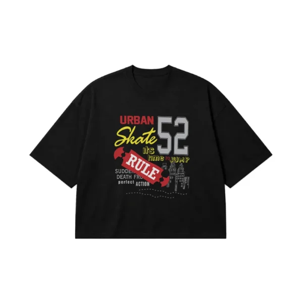 تیشرت باکسی اسکیت شهری طرح Urban Skate 52 کد 7405