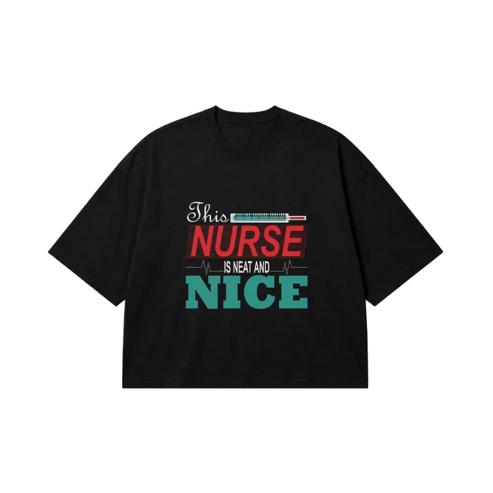 تیشرت باکسی پرستار طرح This Nurse Is Nice کد 7665
