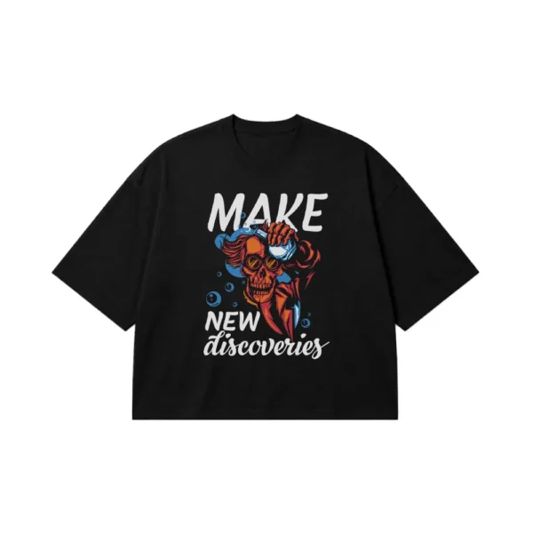 تیشرت باکسی شیطان Make New Discoveries کد 7908