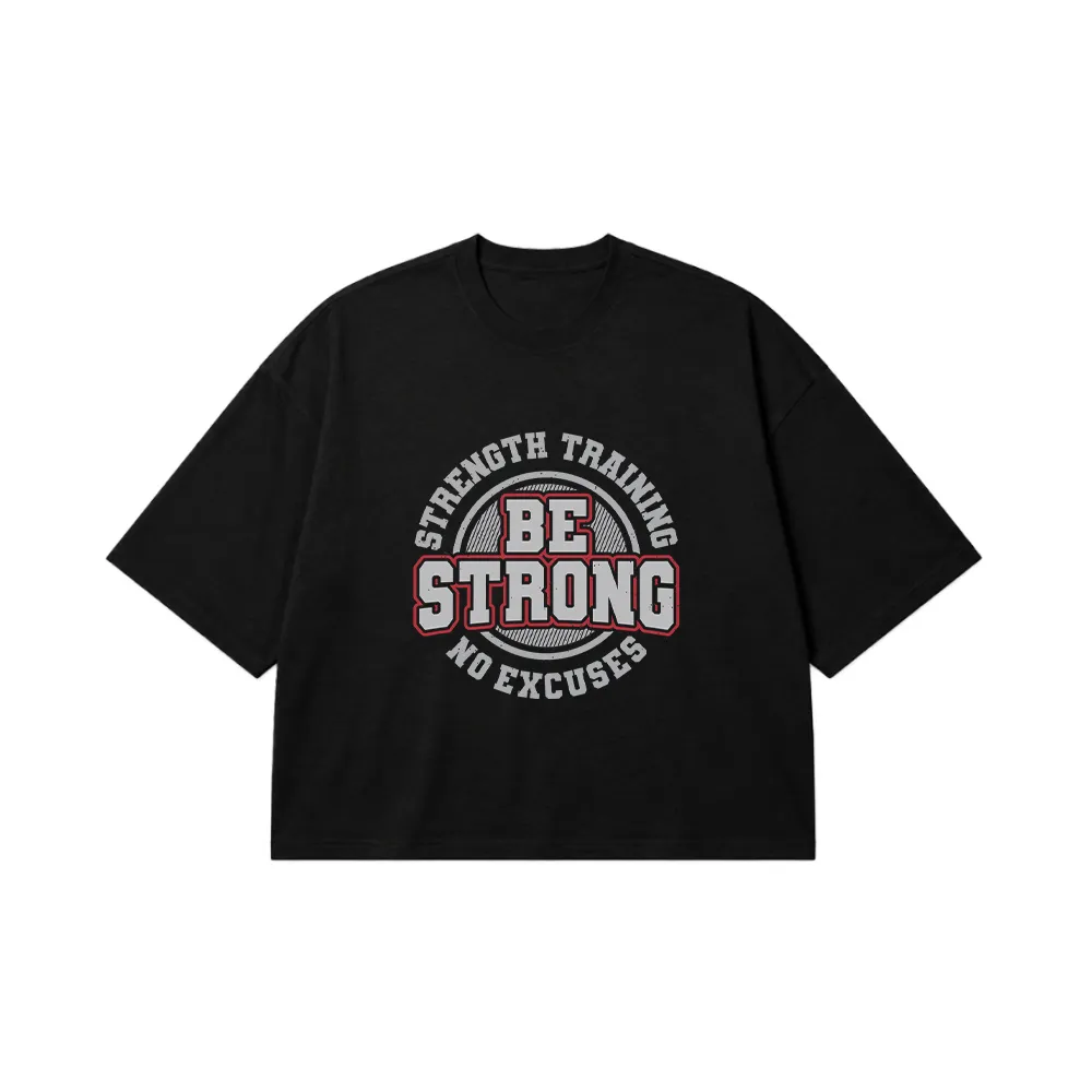 تیشرت باکسی بدنسازی طرح Strength Training کد 8021