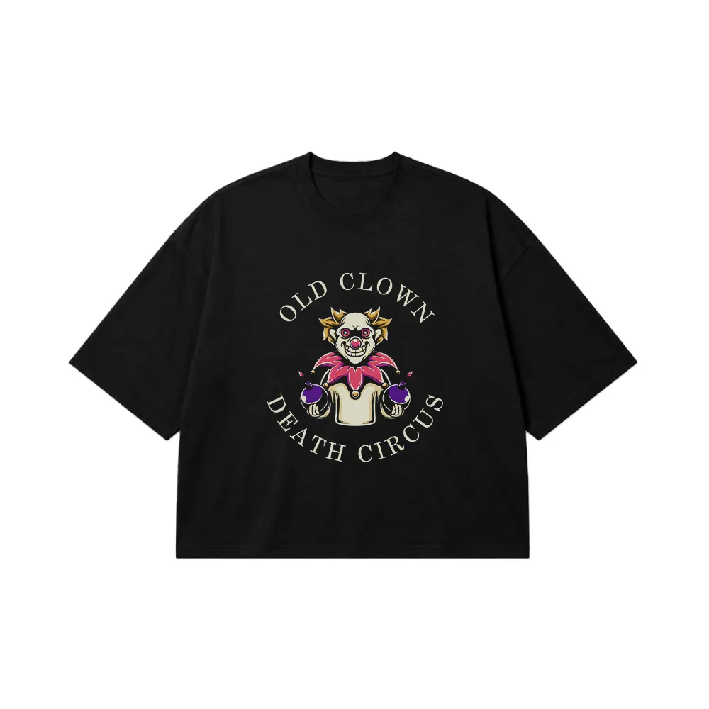 تیشرت باکسی دلقک طرح Death Circus کد 8102