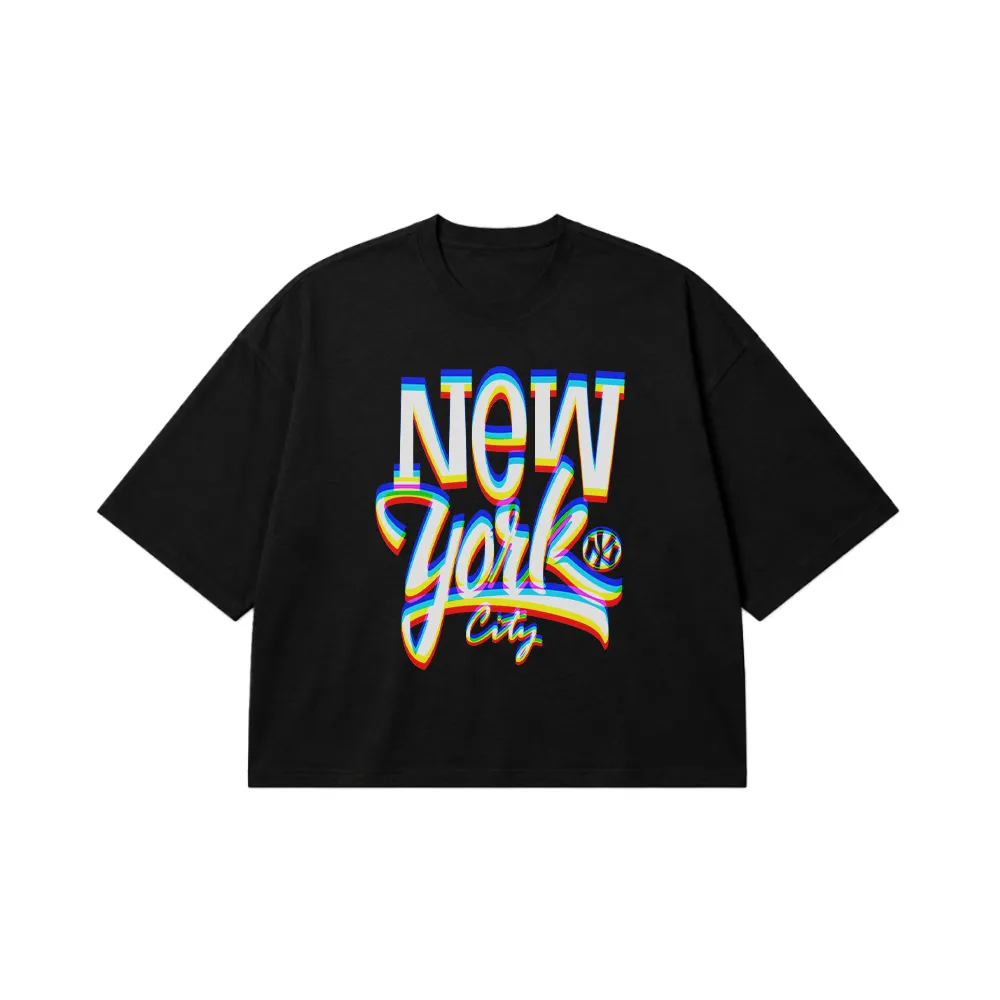 تیشرت باکسی طرح نیویورک سیتی (New York City) کد 8134