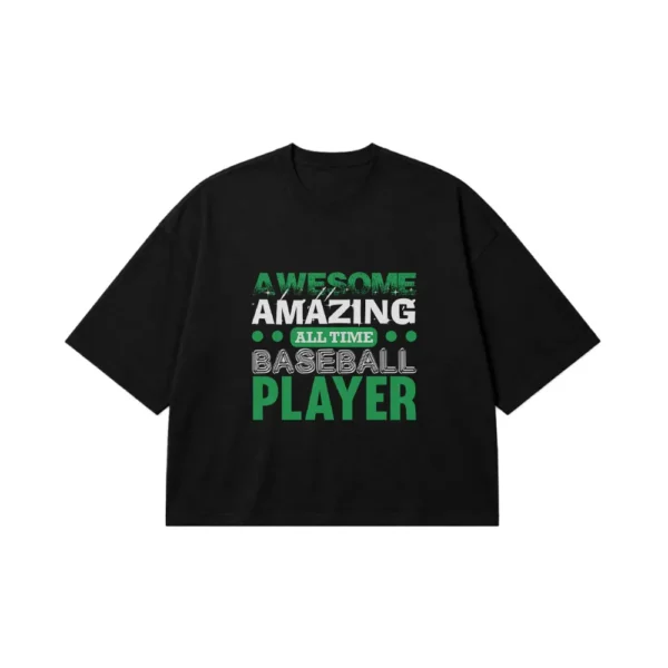 تیشرت باکسی بیسبال طرح Awesome Amazing Baseball Player کد 8223
