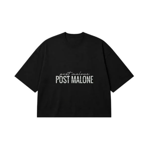 تیشرت باکسی پست مالون طرح لوگوتایپ (Post Malone) کد 850