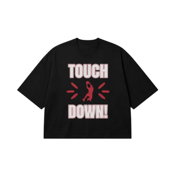 تیشرت باکسی بسکتبال طرح Touch Down کد 8502