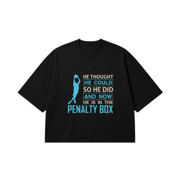 تیشرت باکسی هاکی روی یخ طرح Penalty Box کد 8508
