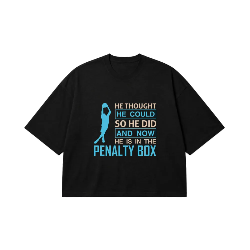 تیشرت باکسی هاکی روی یخ طرح Penalty Box کد 8508