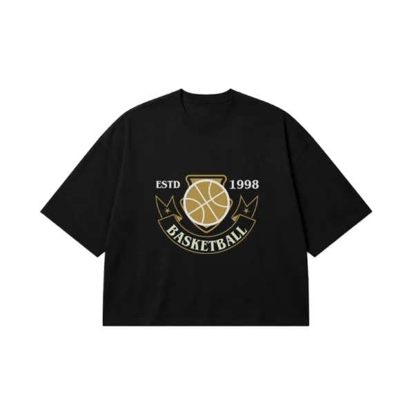 تیشرت باکسی بسکتبال طرح Basketball Club 1998 کد 8517