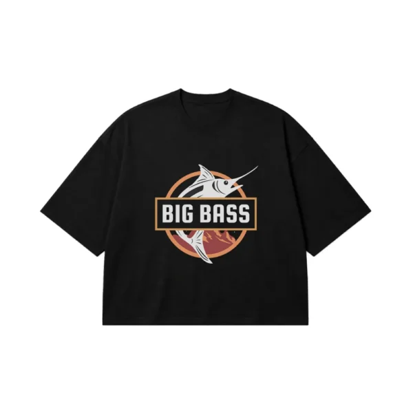 تیشرت باکسی ماهیگیری طرح Bait The Bigger Fish کد 8524