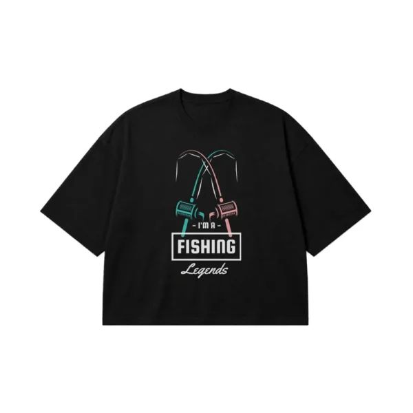 تیشرت باکسی ماهیگیری طرح Fishing Legends کد 8595