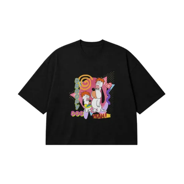 تیشرت باکسی سگ کارتونی طرح Droopy Dog کد 882